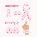 Planche de stickers Octobre Rose - Édition limitée