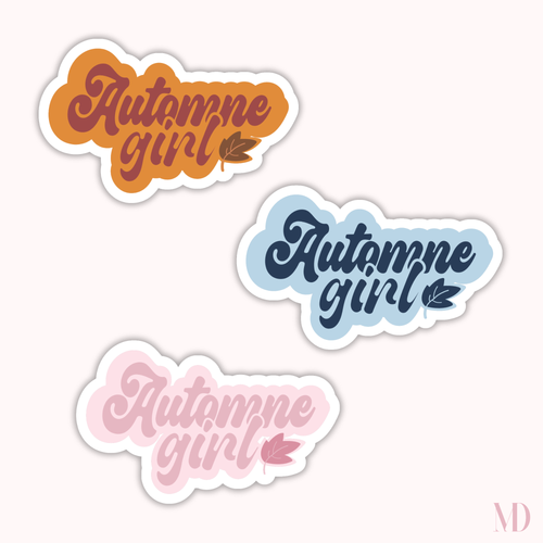 Sticker Automne Girl