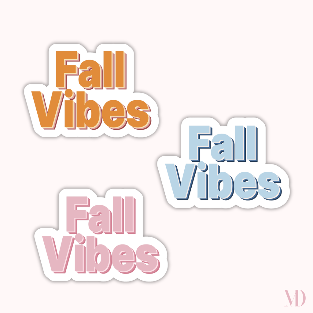 Sticker Fall Vibes