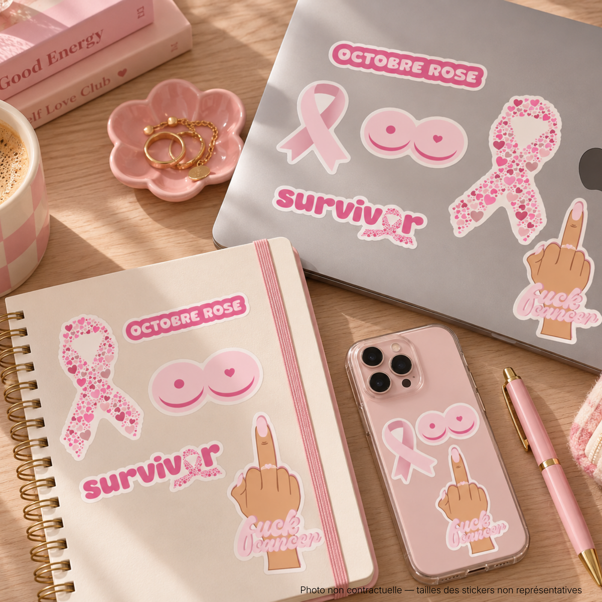Planche de stickers Octobre Rose - Édition limitée